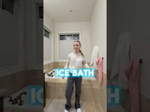 MY FIRST ICE BATH.. #cold #subscribe #icebath #challenge #fun #viral #foryou #fyp #funnyshorts