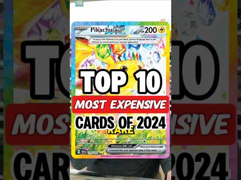 Top 10 Most Expensive Pokémon Cards of 2024 #pokemoncards #pokemontcg #top10 #pokemon #pkmncards