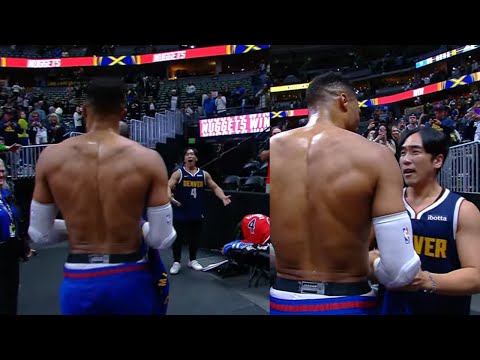 Russell Westbrook surpises a fan from KOREA & MADE HIM cry after GIVING HIM HIS JERSEY!