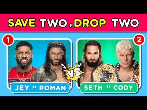 Save Two, Drop Two WWE Theme Songs Challenge 🎵✅🔊