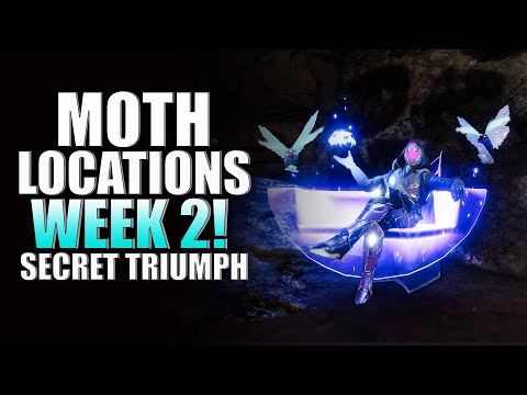 Destiny 2 Lucent Moth Locations Guide For Week 2! Lepidopterist Triumph Throne World! (Witch Queen)