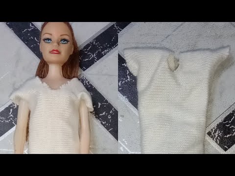 Diy Barbie long dress making