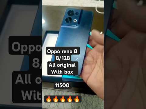 Oppo reno 8 8/128All original With box 11500 🔥🔥🔥🔥🔥