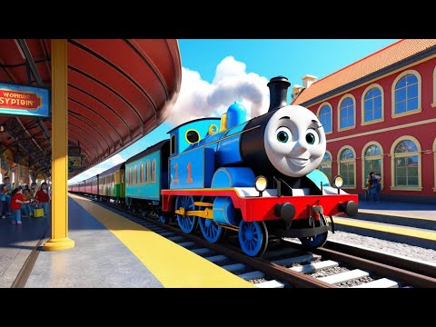 The Train on the Track Goes Choo, Choo Rhyme Song | Popular Nursery Rhyme | Educational Kids Songs