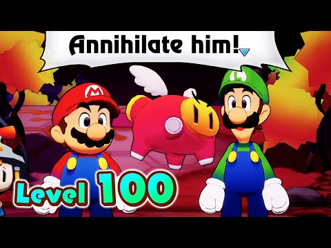 Mario & Luigi: Brothership - Final Boss At Level 100 (One-hit KO)