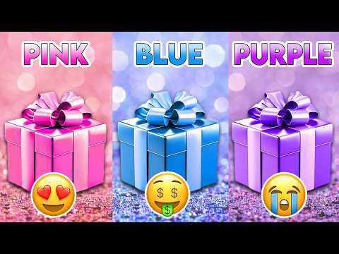 Choose Your Gift...! Pink, Purple or Blue 💗💜💙 How Lucky Are You? 😱 QuizZone