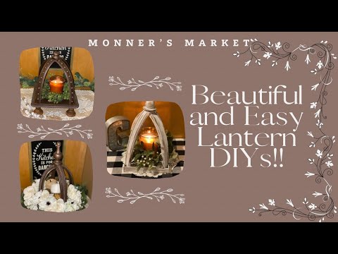 WOW Rustic Farmhouse, High End Lantetn DIYs Super easy lantern tutorials! #easydiy #highend #lantern