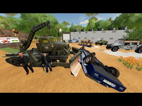 Saving Village from Bad Guys and Dangerous Animals | Farming Simulator 22