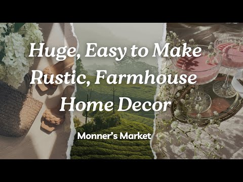 Huge, Easy to Make, Rustic, Farmhouse Home Decor - 3 large easy to make home decor diys