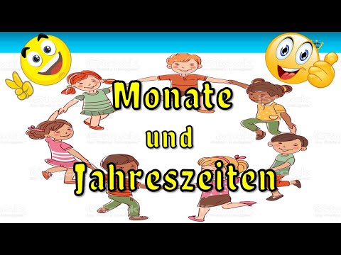 German lesson: Months of the year !! Die Monate lernen + TEST !! Die Jahreszeiten  Deutsch lernen !!