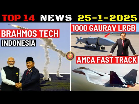 Indian Defence Updates : Brahmos ToT Indonesia,1000 Gaurav LRGB Order,AMCA Fastrack,MRFA Russia Out