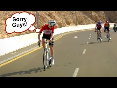 Tadej Pogacar Climbs Hafeet like a TRAINING RIDE | UAE Tour 2025 Stage 7