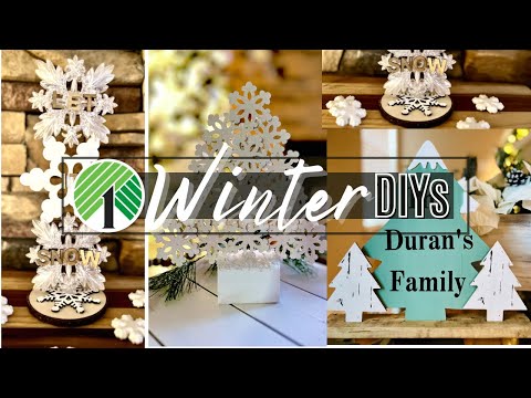 Winter Dollar Tree DIY | Winter DIY 2022  | Dollar Tree Winter Crafts