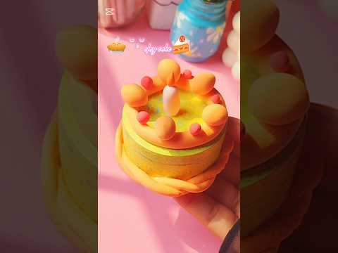 DIY Clay Cake #diy #claycrafts #artandcraft #shorts