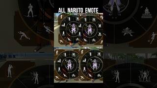 All Naruto Emote 🔥 Free Fire All Emote Naruto Chapter 1 | Free Fire X Naruto #srikantaff