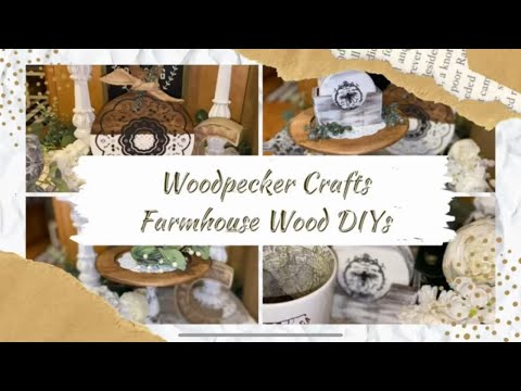 Woodpecker Crafts Farmhouse Wood DIYs - Woodpecker Crafts Haul! #monnersmarket #wood #diy #woodwork