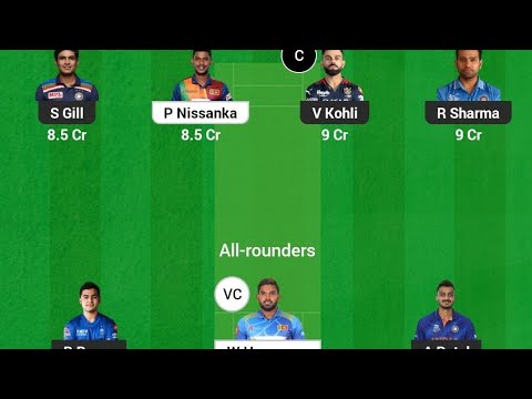 SL vs ind  GL dream11 prediction l Boom11 free prime team l 50 lakhs free giveaway l Dream11