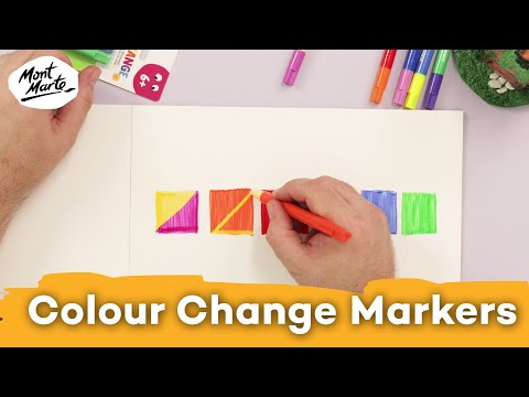 Colour Change Markers 6pc Product Demo