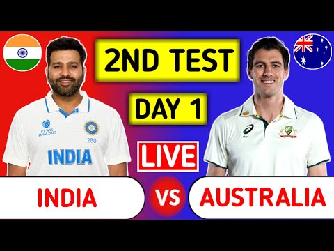 India Vs Australia 2nd Test Day 1 Live Score - Part 2