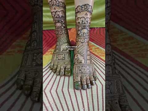 Bridal feet mehndi || dulhan k pero ki Mehandi || feet mehndi design