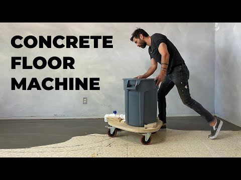 Concrete Floor Over Tile | EASY Self Leveling Concrete Floor