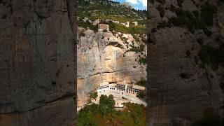 The oldest monastery in Greece built inside a cliff! #visitgreece #greecetravel #traveling