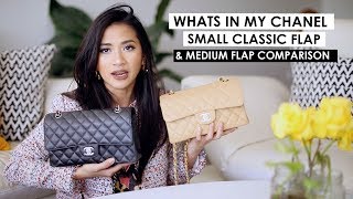 CHANEL SMALL CLASSIC FLAP | First impression, what fits & comparison to medium large