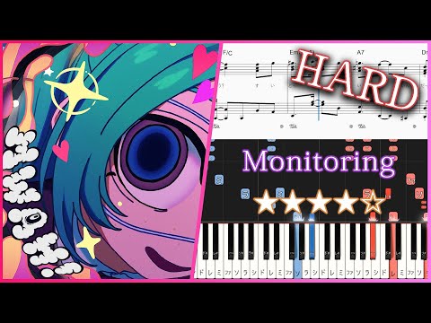 Monitoring - DECO*27 feat. Hatsune Miku - Hard Piano Tutorial + Sheets【Piano Arrangement】