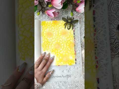 ASMR | Yellow theme 💛| Creative Journal | journal with me!#journal #asmr #scrapbook #art  #fun