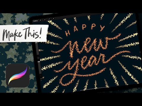 New Year's Firework Animation in Procreate ✨