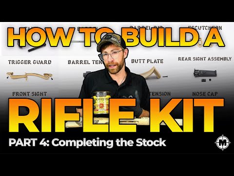 How to Build a Muzzleloader Rifle Kit, Part 4: Completing the Stock #kitbuild  #muzzleloaders