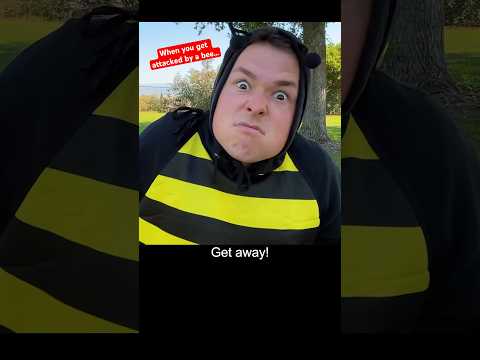 When you get attacked by a bee… 😳🐝😂 #shorts #youtubeshorts #funny #comedy #horrorstories #nature