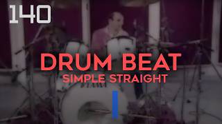 140 BPM - Simple Straight Beat - Drum Track