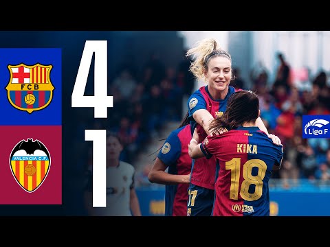 LIGA F | FC BARCELONA 4 vs 1 VALENCIA 🔵🔴