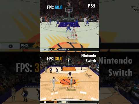 Nintendo Switch vs. PS5 Pro NBA 2K25 Comparison