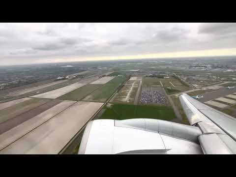 KLM Cityhopper Embraer 190 E2 Takeoff from Amsterdam 🇳🇱