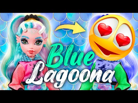 I MADE NEW LAGOONA BLUE ACTUALLY BLUE (AND VERY PRETTY) /Monster High Doll Repaint by Poppen Atelier