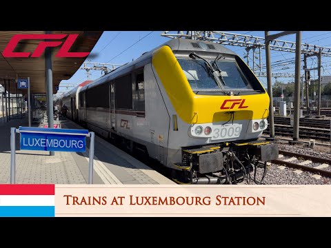 Trains at Gare de Luxembourg (Luxembourg Station) 07/09/2023