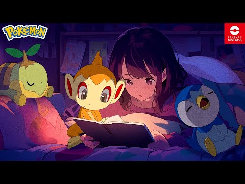 【ポケモン DP/BGM】フタバタウン（３時間耐久）│読書の趣味が合う二人 with ヒコザル、ポッチャマ、ナエトル