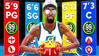 WINNING THE 1v1 RUSH EVENT WITH EVERY LEGEND BUILD IN NBA 2K25