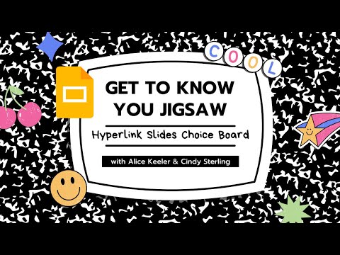 Creating a Google Slides JigSaw with Hyperlink Slides Choice Board