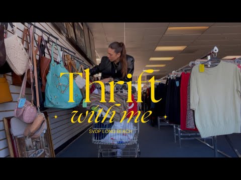 Thrift With Me! SVDP Long Beach + try on thrift haul | Ryanne Darr