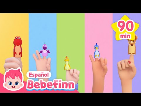 Deditos Dinosaurios y Más Canciones para Niños | Canciones Infantiles | Bebefinn en español