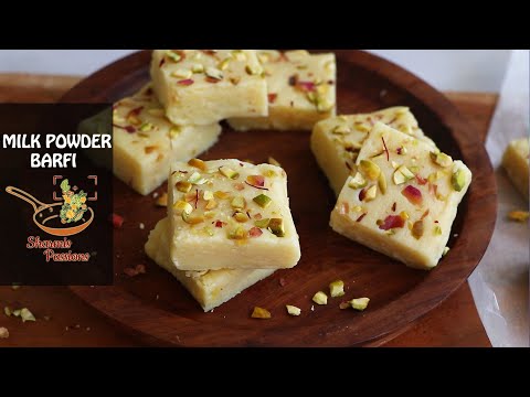 Milk Powder Burfi Recipe | 10 mins Milk Powder Barfi Recipe