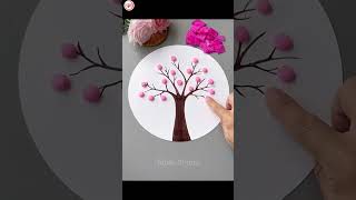 Easy tissue paper and clay art and craft 😱 #viral #claycrafts #yt #shorts #clayart #viral #ideas