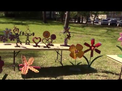 Upcycling Garden Art Whimisical by Raymond Guest