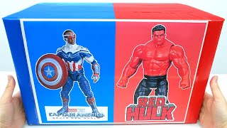 Unboxing Captain America Brave New World Figure Collection | Red Hulk Toy Review