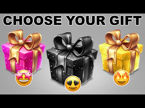 Choose Your Gift! 🎁 Pink, Black or Gold 💗🖤⭐️ How Lucky Are You? 😱 QuizZone #chooseyourgift