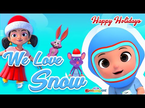 Happy Holidays Kids Song ☃️ We Love Winter ❄️ Ice Skating & Dance - Fun with Snow | Chutty Kannamma