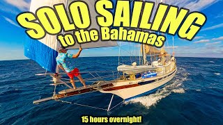 Solo Sailing to the Bahamas & Crashing a Wahoo Fishing Tournament! 🌊🎣🏝️